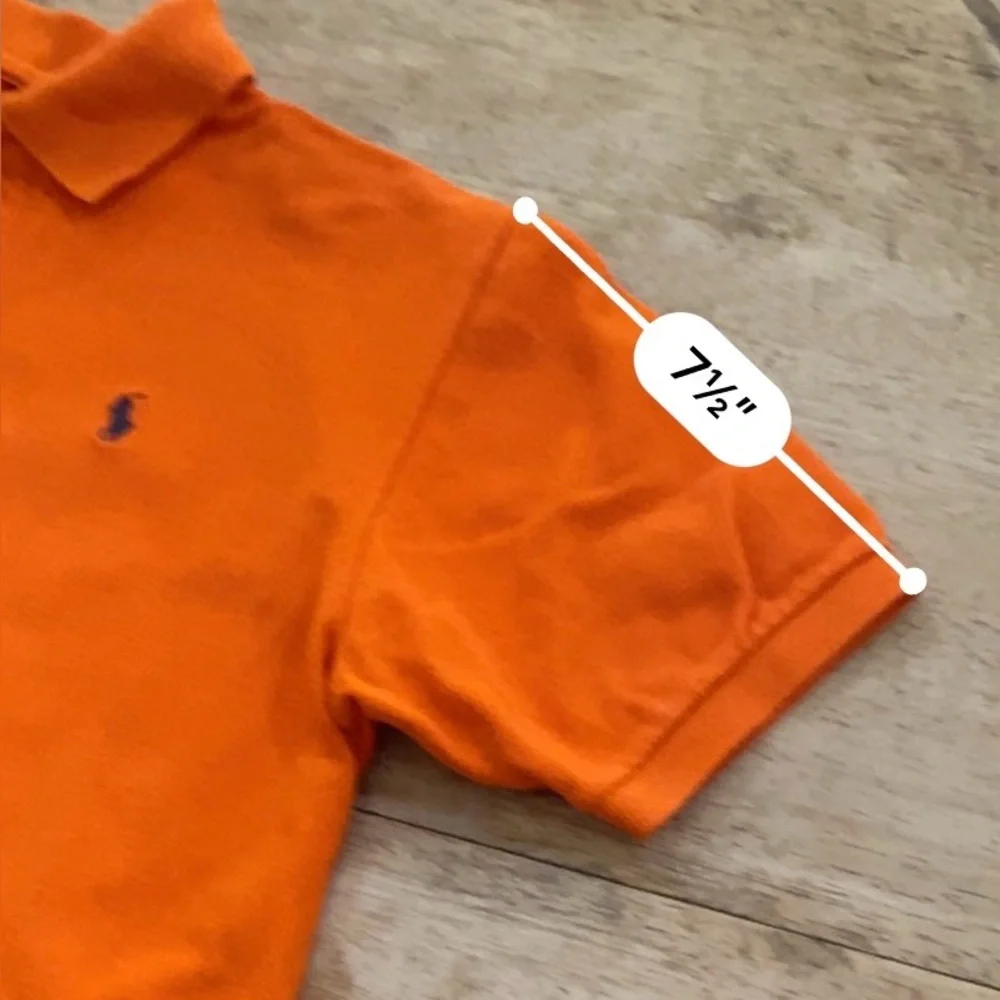 Polo Ralph Lauren Big‎ Boys’ Sz M Orange Iconic Mesh Polo Shirt
